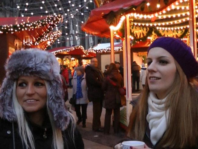 2 frivole Fotzen aufm Kölner Weihnachtsmarkt