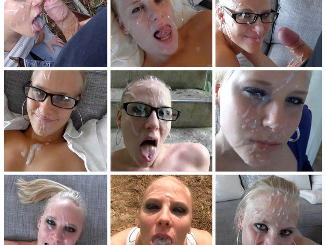 50x Gesichtsbesamung – Best of Facial Queen Lara
