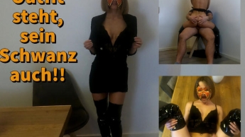 AO-FICK und CREAMPIE ! Outfit steht, sein Schwanz auch!!!