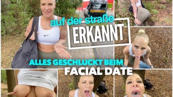 Auf der Straße ERKANNT | Alles geschluckt beim FACIAL DATE