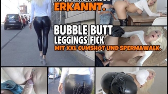 Auf der Straße ERKANNT | Leggings FICK mit XXL Cumshot und SPERMAWALK