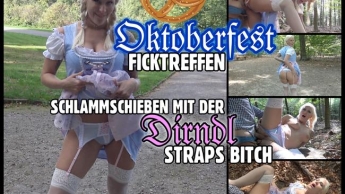 Aufgestrapste Dirndl Schlampe | Sperma Fick nach dem Oktoberfest