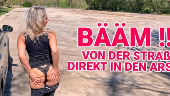 BÄÄM !!! Von der Straße direkt in den Arsch !