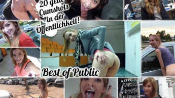 Best of PUBLIC! 20x in der Öffentlichkeit das Sperma geholt! CUMPILATION