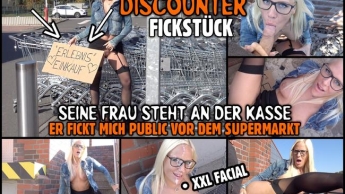 Billige Discounter HOBBY-HURE | Verbotener PUBLIC FREMDFICK vor dem Supermarkt