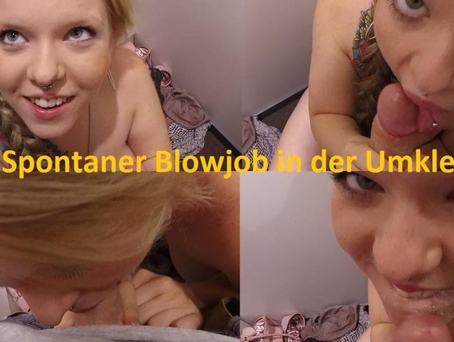 Blowjob in der Umkleide