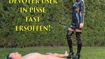 Devoter User in Pisse fast ersoffen!