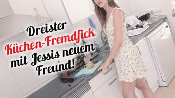 Dreister Küchen-Fremdfick mit Jessis neuem Freund!