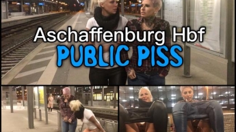 Dreister PUBLIC PISS im Hauptbahnhof | Natursekt Quelle direkt am Bahnsteig