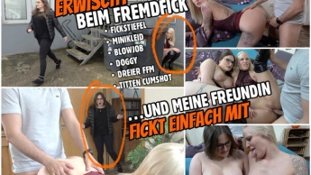 ERWISCHT beim Fremdfick | …und meine Freundin fickt einfach mit