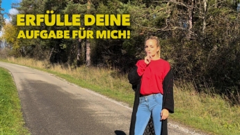 Erfülle deine Aufgabe für mich! Dominant