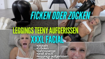 FICKEN oder ZOCKEN | Leggings Teeny aufgerissen | XXXL FACIAL