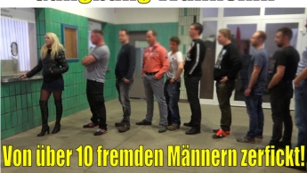 Gangbang Rekord 2019! Fickwahnsinn mit über 10 fremden Männern | Mega Bukkake!