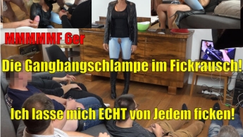 Gangbang-Schlampe im Fickrausch | Ich lasse mich ECHT von JEDEM ficken! MMMMMF 6ER