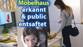 Im Möbelhaus von Fan ERKANNT und ihn direkt MEGA PUBLIC ENTSAFTET!