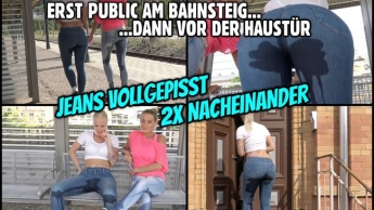 JEANS 2x nacheinander VOLLGEPISST | Ständige Notdurft in der Öffentlichkeit