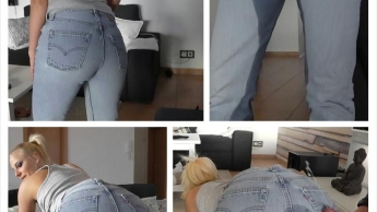 Jeans Piss in Levi´s  mit Cumshot