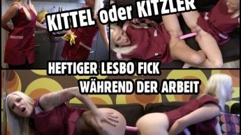 KITTEL oder KITZLER | Doppeldildo Putzschlampen ficken sich