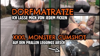 Leggings DORFMATRATZE | XXXL Cumshot auf den prallen Schlampen Arsch