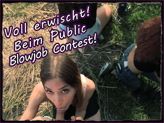 MEGAPANNE!!! Inflagranti beim Public Blowjob Contest erwischt!