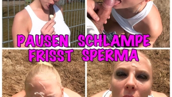 Mega Sperma Ladung vom Kollegen GESCHLUCKT