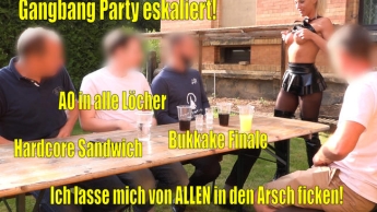 Mein bisher HÄRTESTER Auftrag | Gangbang Bukkake-Anal-Party eskaliert EXTREM!!!