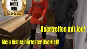 Mein bisher härtestes Userficktreffen | User Joe fickt mich mir das Hirn raus! 100% ECHTER User!