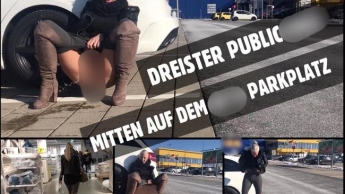 Mitten auf dem Möbelhaus Parkplatz | Public PISS nach dem shoppen