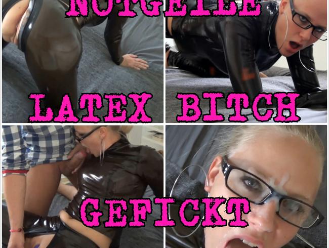 Notgeile Latex Bitch durchgefickt