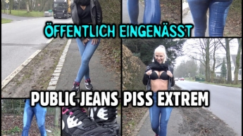 ÖFFENTLICH EINGENÄSST | Public Jeans Piss extrem