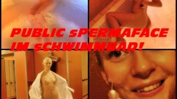 *PUBLIC SPERMAFACE IM SCHWIMMBAD*