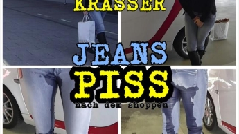 Parkhaus Jeans- Piss in Stiefeln