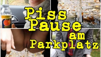 Piss-Pause am Parkplatz