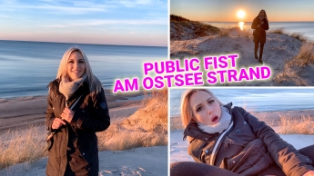 Public Fist am Ostsee Strand !