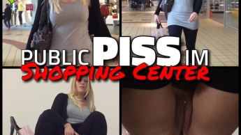 Public PISS – Treppen im Shopping Center geflutet – DREIST