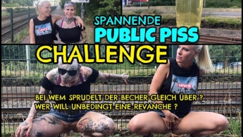 SPANNENDE PUBLIC PISS CHALLENGE | Bei wem sprudelt der Becher über?