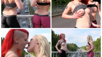 STAU Entertainment – Public Flashing rot blond