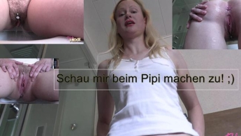 Schau mir beim Pipi machen zu ;)