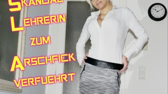 Skandal !! Lehrerin zum Arschfick verführt – Creampie!