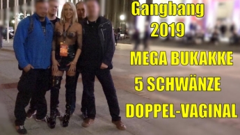 Venus Gangbang 2019 | 5 Schwänze inkl. Doppel-Vaginal und MEGA Bukkake!!!