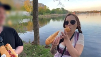 XXXL Hotdog Wette ! Hättest du dich getraut ?!