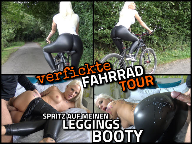 verfickte FAHRRAD TOUR | spritz auf meinen LEGGINGS BOOTY