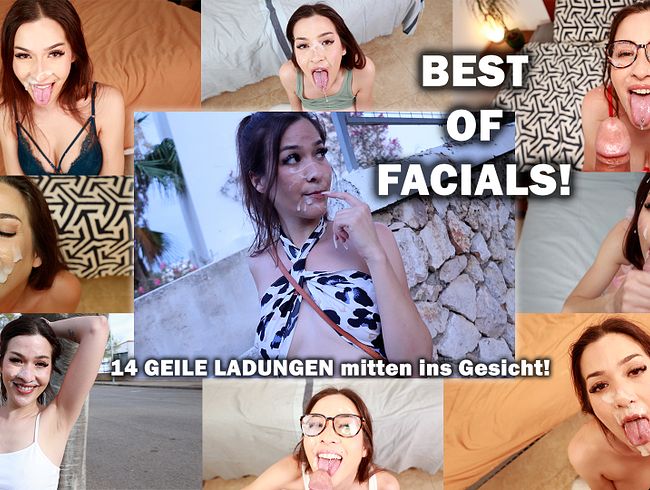 Best of FACIALS! 14 GEILE LADUNGEN mitten ins Gesicht!