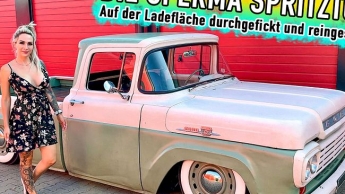 Die Sperma Spritztour – Auf der Ladefläche durchgefickt und reingespritzt !