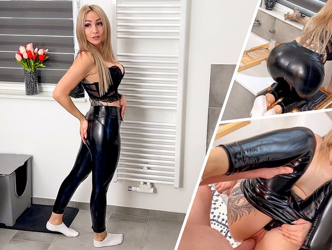 BOOTY CUMSHOT – In Leggings gefickt und auf den Arsch gespritzt