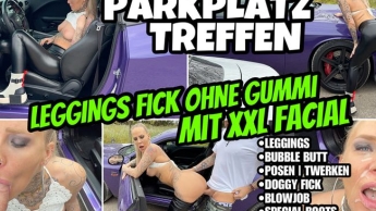 Heimliches PARKPLATZ TREFFEN | Leggings Fick mit XXL FACIAL