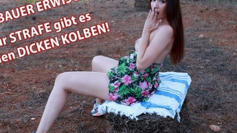 Vom BAUER ERWISCHT! Zur STRAFE gibt es seinen DICKEN KOLBEN!