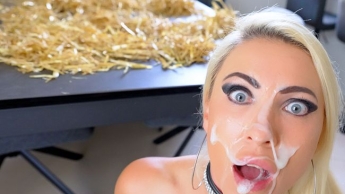 WARUM liegt hier eigentlich Stroh? | 3LOCH FICKEN mit MASSIVER SPERMAFRESSE! Wie im Porno…