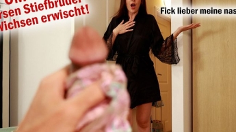 OMG Perversen Stiefbruder beim Wichsen erwischt! Fick lieber meine nasse Fotze!