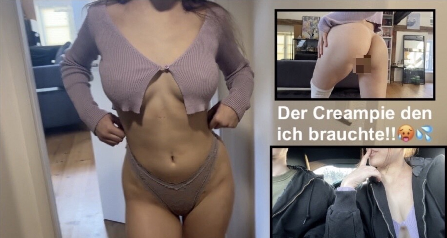 Ich BRAUCHTE einen CREAMPIE! Spaziergänger zum Ficken überredet!?!